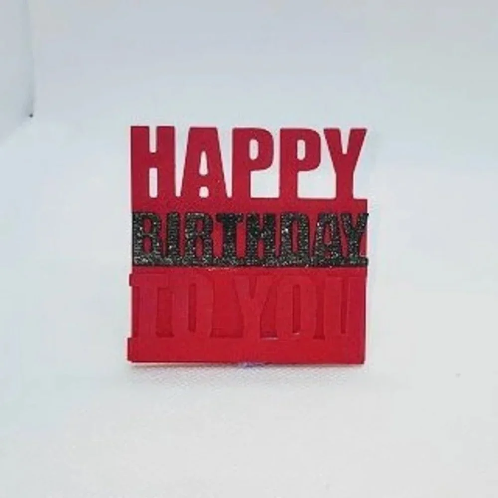 Mini Accordion Tri-Fold Happy Birthday Note‎ Cards, Set of 5 with Envelopes NIP